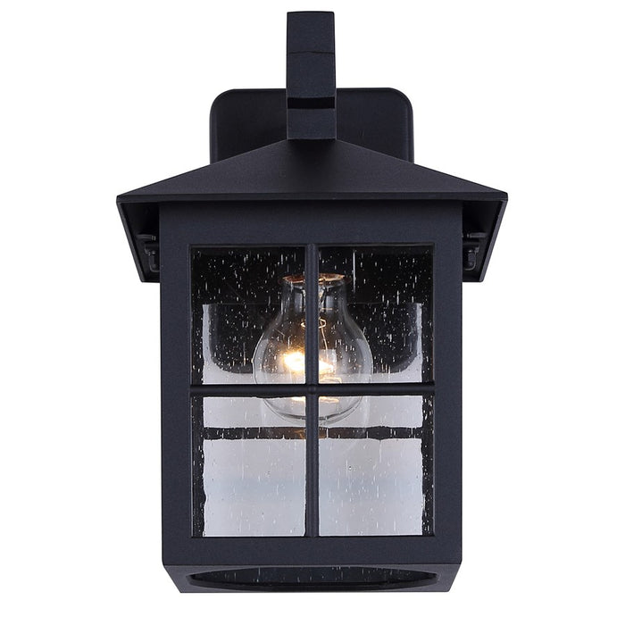 Canarm Dom 1 Light 11.5" Outdoor Lantern, Sand Black
