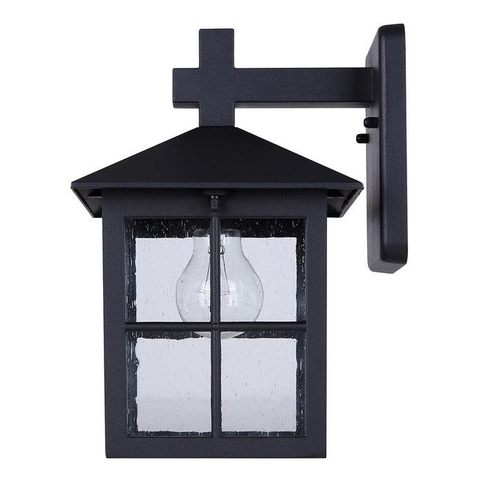 Canarm Dom 1 Light 11.5" Outdoor Lantern, Sand Black