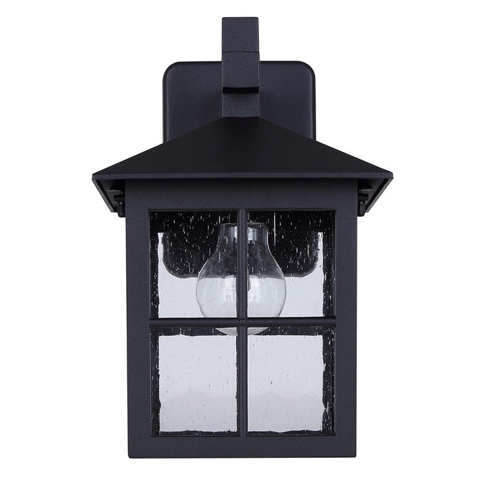 Canarm Dom 1 Light 11.5" Outdoor Lantern, Sand Black