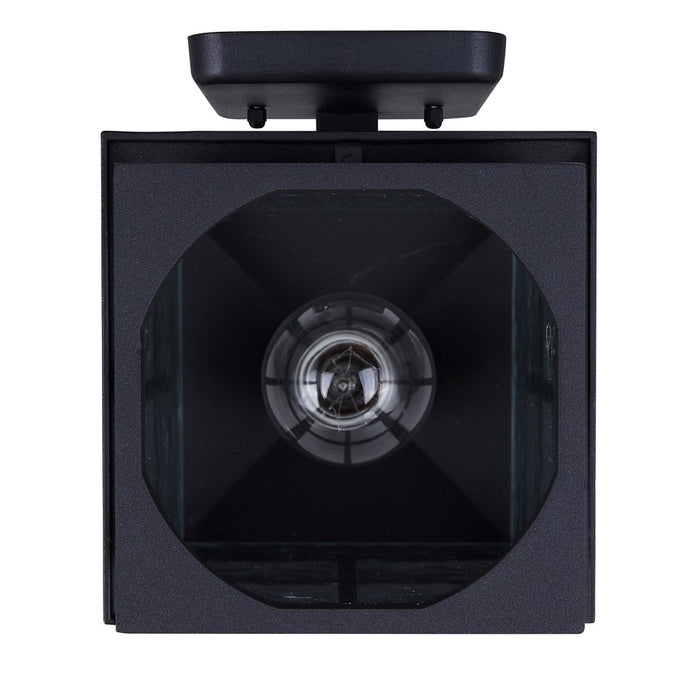 Canarm Dom 1 Light 11.5" Outdoor Lantern, Sand Black