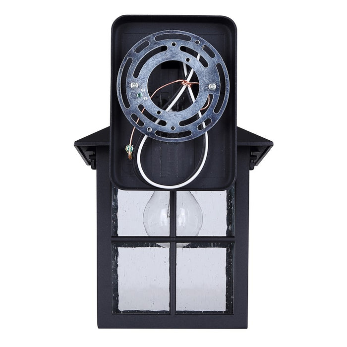 Canarm Dom 1 Light 11.5" Outdoor Lantern, Sand Black