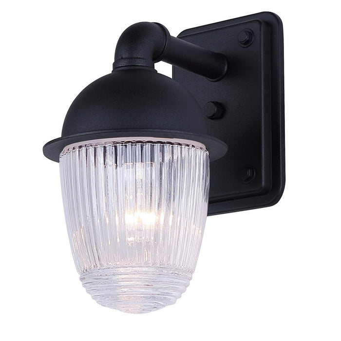 Canarm Seni 1 Light 5" Outdoor Lantern, Black