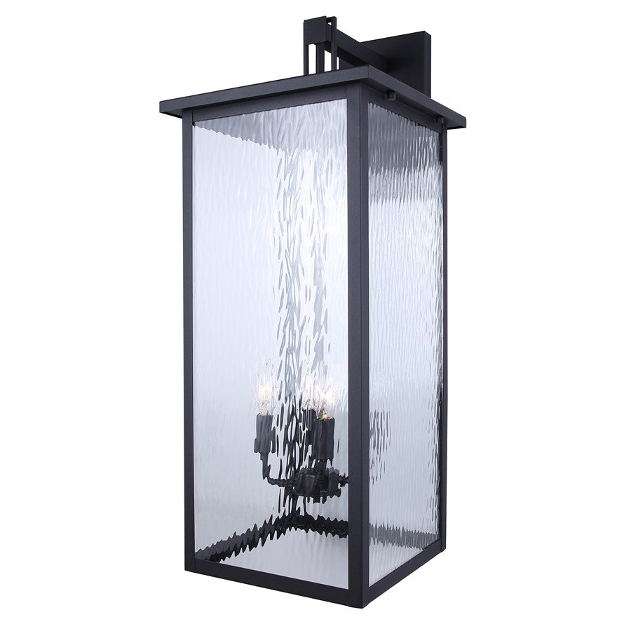 Canarm Shana 4 Light 30" Outdoor Lantern, Black