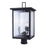 Canarm Shana 3 Light 22" Outdoor Post Lantern, Black - IOL708BK