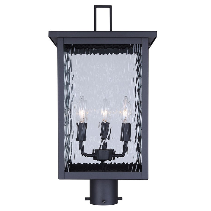 Canarm Shana 3 Light 22" Outdoor Post Lantern, Black