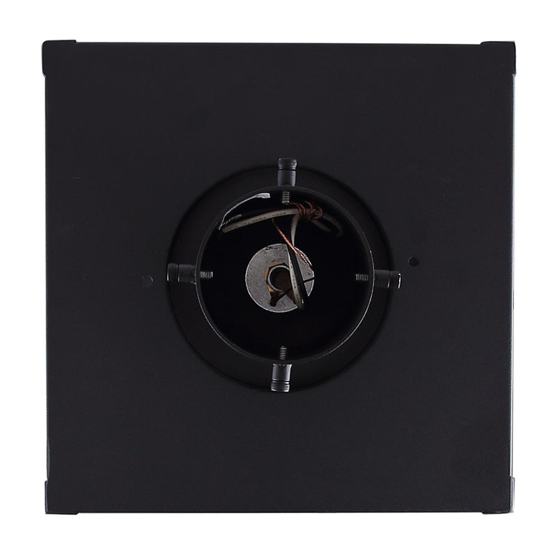 Canarm Shana 11in 3-Light Outdoor Post Lantern | Modern Black and Watermark Glass | Driveway & Entrance | 11 x 11 x 22 in | Model IOL708BK