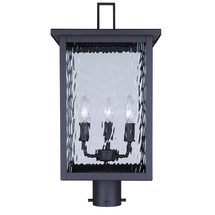 Canarm Shana 3 Light 22" Outdoor Post Lantern, Black