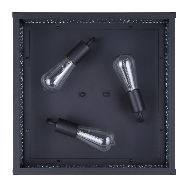Canarm Shana 3 Light 18" Outdoor Flush Mount, Black