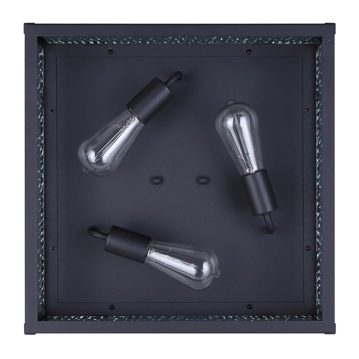 Canarm Shana 3 Light 18" Outdoor Flush Mount, Black