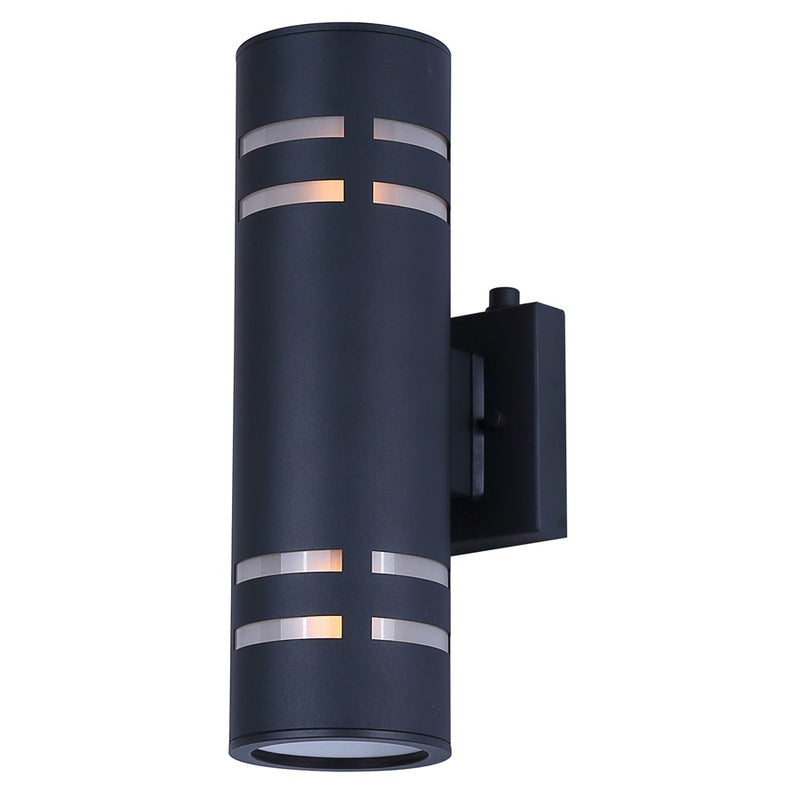 Canarm Braxton 2 Light 4.25" Outdoor Lantern, Black