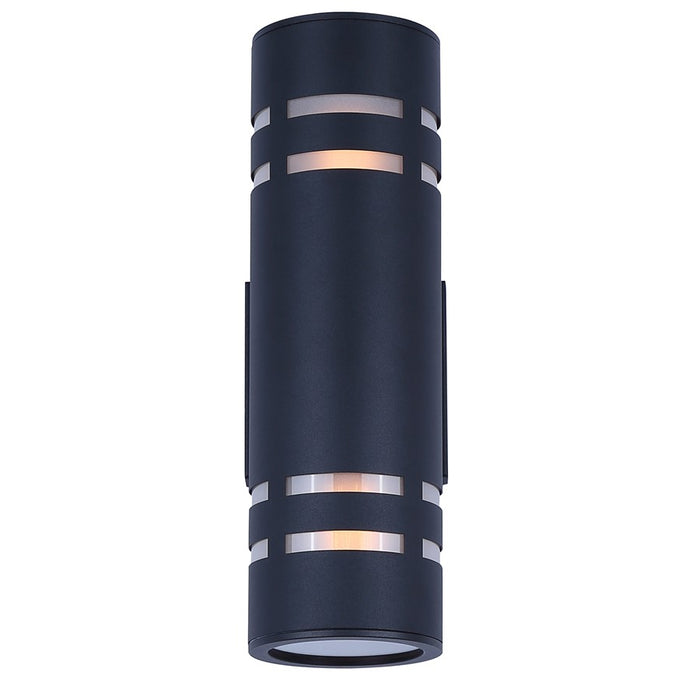 Canarm Braxton 2 Light 4.25" Outdoor Lantern, Black