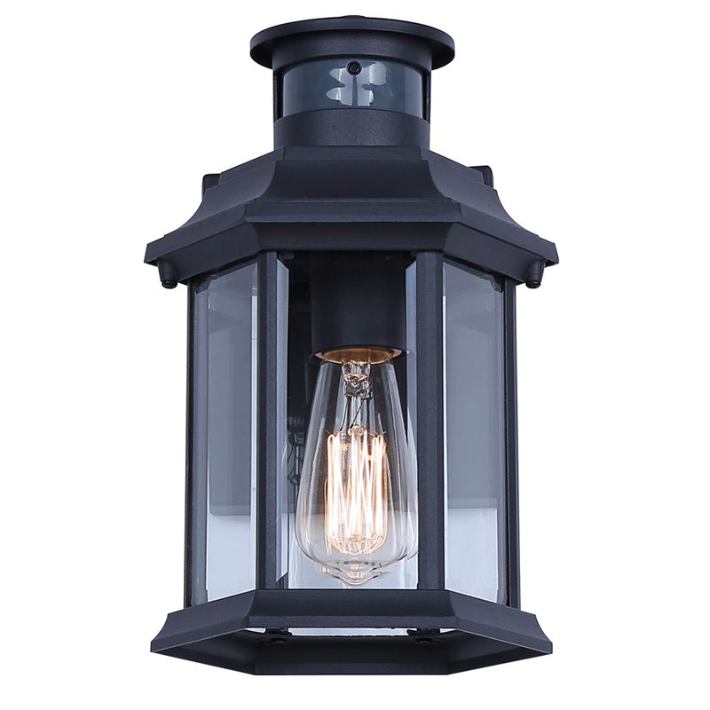 Canarm Kersley 1 Light 6.25" Outdoor Lantern, Black