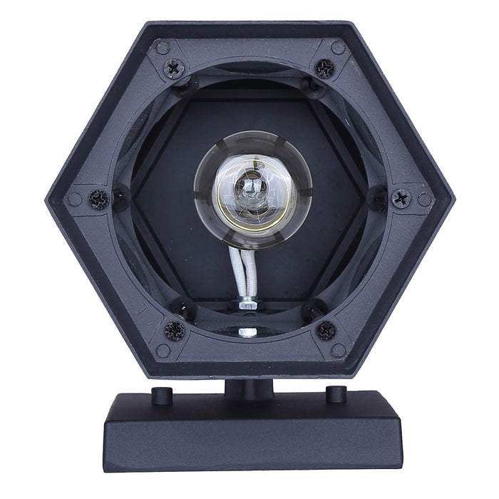 Canarm Kersley 1 Light 6.25" Outdoor Lantern, Black