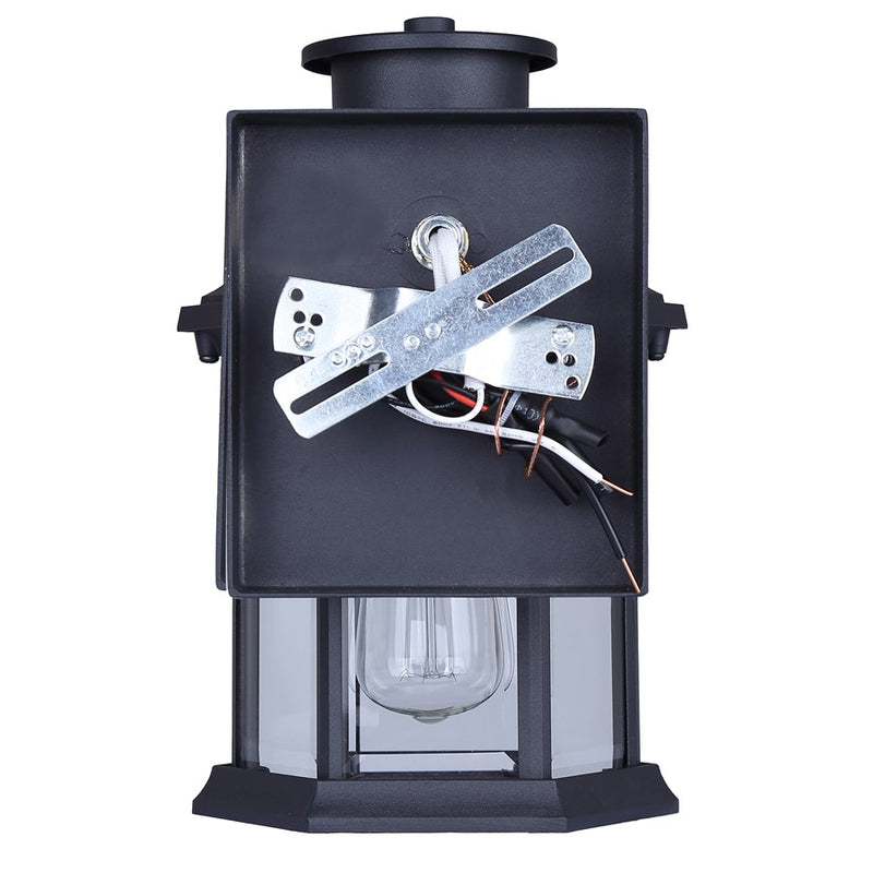 Canarm Kersley 1 Light 6.25" Outdoor Lantern, Black