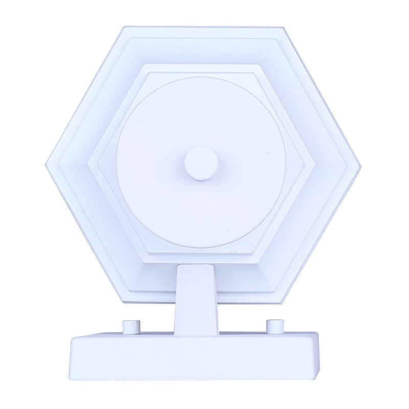 Canarm Kersley 10in 1-Light Outdoor Lantern | Classic White and Clear Beveled Glass | Entryway, Patio & Garage | 7 x 6.25 x 10 in | Model IOL714WH