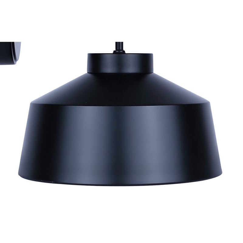 Canarm Orillia 9.75in 1-Light Outdoor Lantern | Matte Black Steel and Clear Glass | Patio & Entryway Downlight | Model IOL729BK