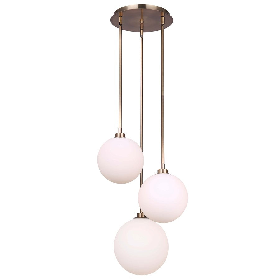 Canarm Simone 3 Light 14.75" Pendant, Gold