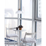 Canarm Bello 10in 1-Light Pendant | Gold and White Metal | Kitchen Island & Dining Room | 10.25 x 9.5 x 57.5 in | Model IPL1055A01GDW