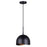 Canarm Henlee 1 Light Pendant, Matte Black