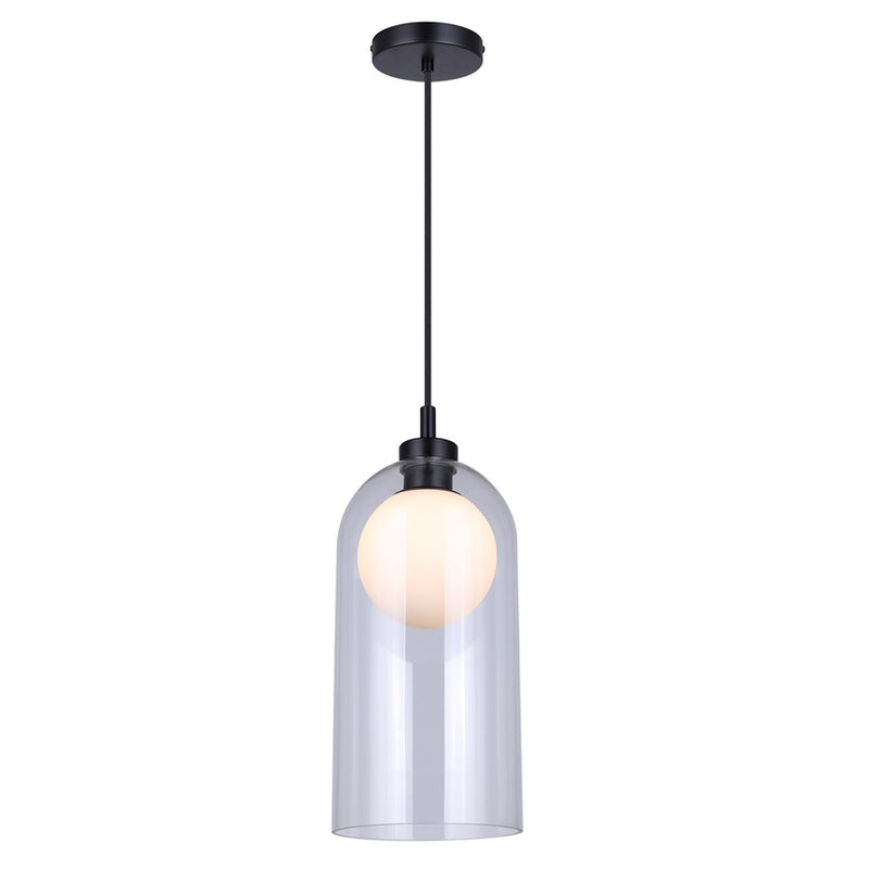 Canarm Pelia 1 Light 7" Pendant, Black