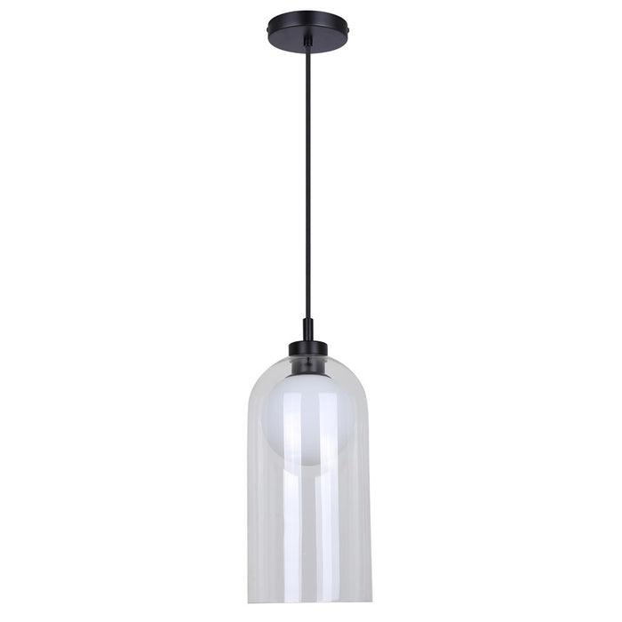 Canarm Pelia 1 Light 7" Pendant, Black