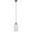 Canarm Pelia 1 Light 7" Pendant, Black