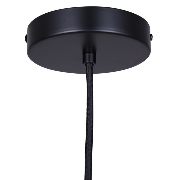 Canarm Pelia 1 Light 7" Pendant, Black