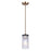 Canarm Jenner 1 Light 4.75" Pendant, Matte Black/Gold