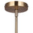 Canarm Jenner 1 Light 4.75" Pendant, Matte Black/Gold