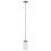 Canarm Jenner 1 Light 4.75" Pendant, Matte Black/Gold