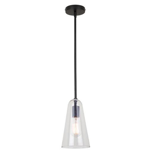 Canarm Luisa 1 Light 5.88" Pendant, Black