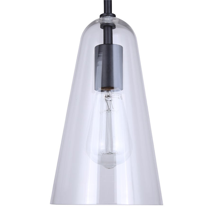 Canarm Luisa 1 Light 5.88" Pendant, Black