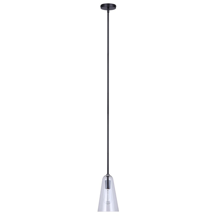 Canarm Luisa 1 Light 5.88" Pendant, Black
