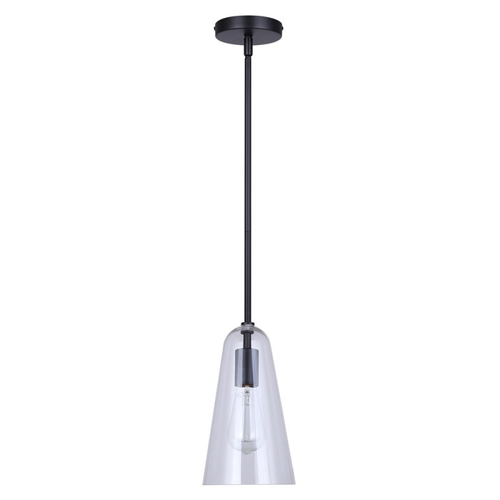 Canarm Luisa 1 Light 5.88" Pendant, Black