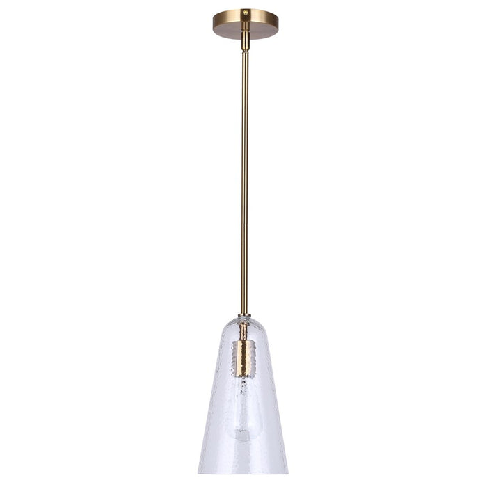 Canarm Luisa 1 Light 5.88" Pendant, Gold