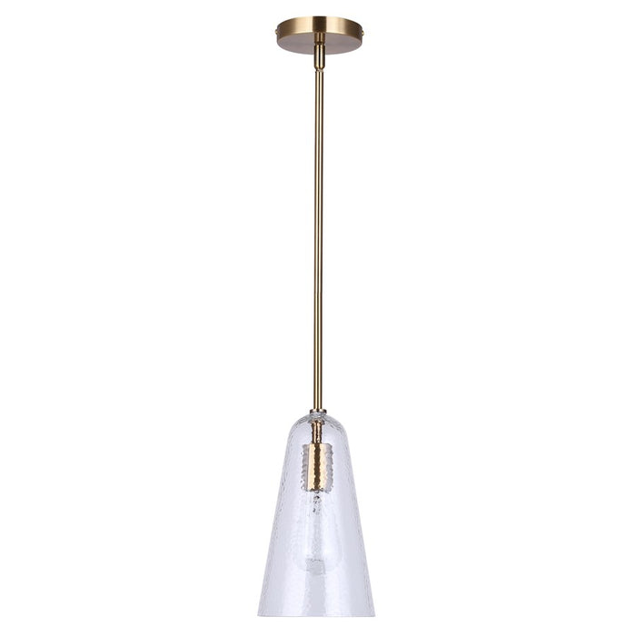 Canarm Luisa 1 Light 5.88" Pendant, Gold