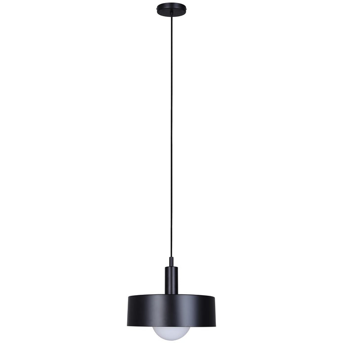 Canarm Daylon 1 Light 12.63" Pendant, Black