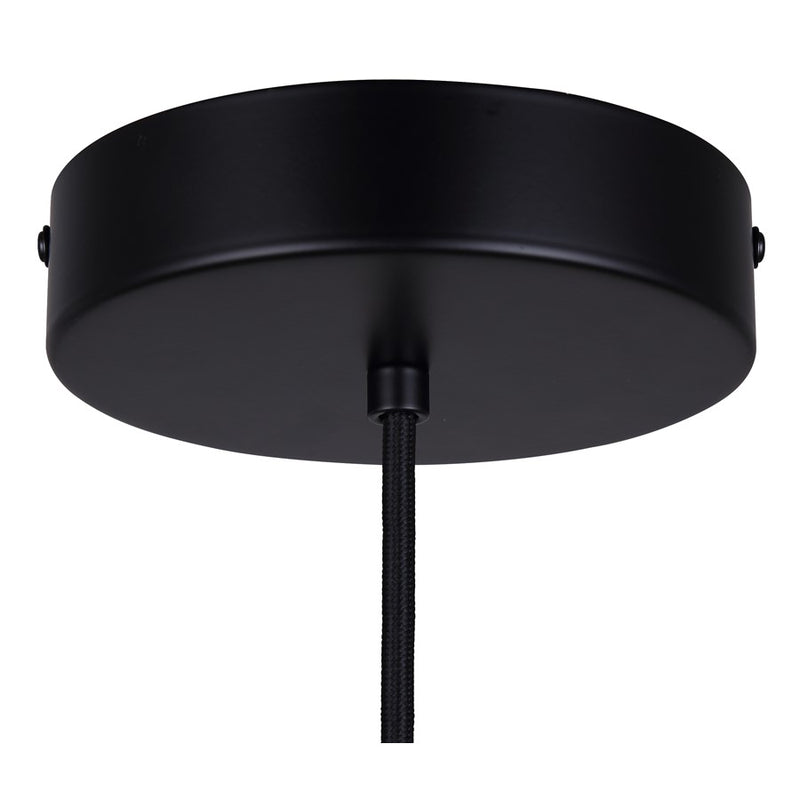 Canarm Daylon 1 Light 12.63" Pendant, Black
