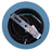 Canarm Daylon 1 Light 12.63" Pendant, Matte Blue/Black