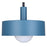 Canarm Daylon 1 Light 12.63" Pendant, Matte Blue/Black