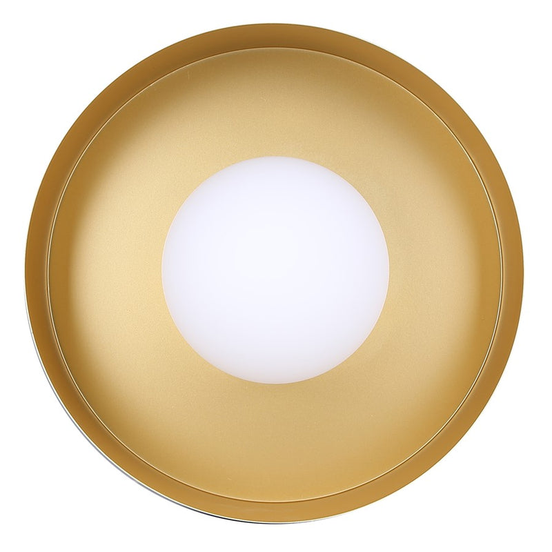 Canarm Daylon 12in 1-Light Pendant | Mid-Century Matte Blue and Opal Glass | Kitchen Island & Dining Room | Model IPL1150A01BKB