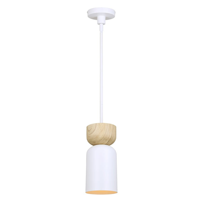 Canarm Caleb 1 Light 4.75" Pendant, White - IPL1152A01WHW