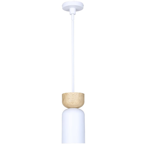 Canarm Caleb 1 Light 4.75" Pendant, White