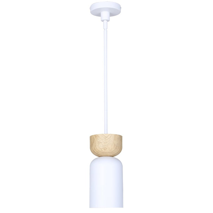 Canarm Caleb 1 Light 4.75" Pendant, White