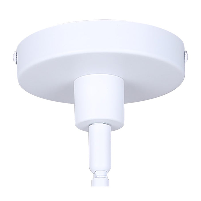 Canarm Caleb 1 Light 4.75" Pendant, White