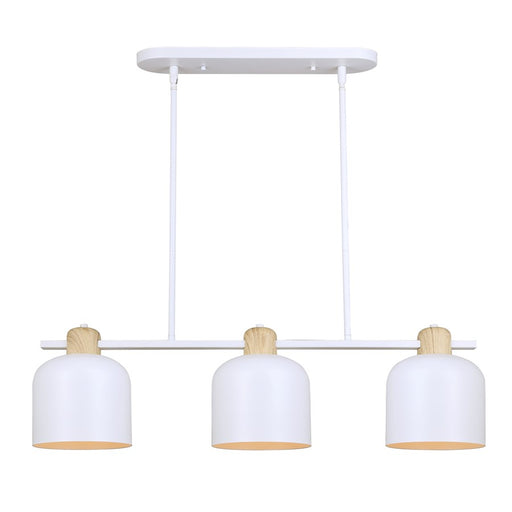 Canarm Caleb 3 Light 7" Pendant, White - IPL1152A03WHW
