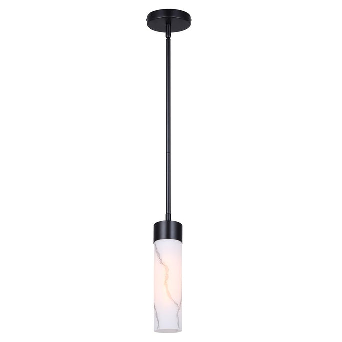 Canarm Kristella 1 Light 4.75" Pendant, Black