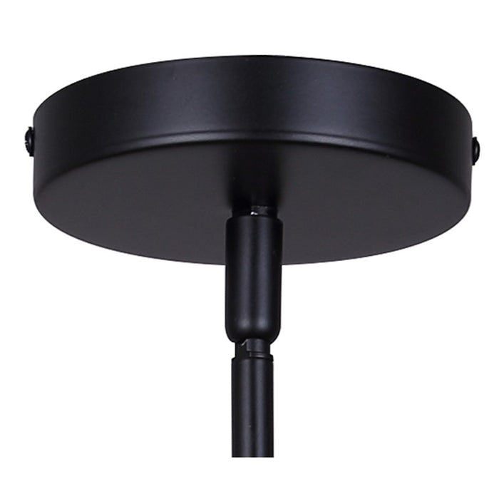 Canarm Kristella 1 Light 4.75" Pendant, Black