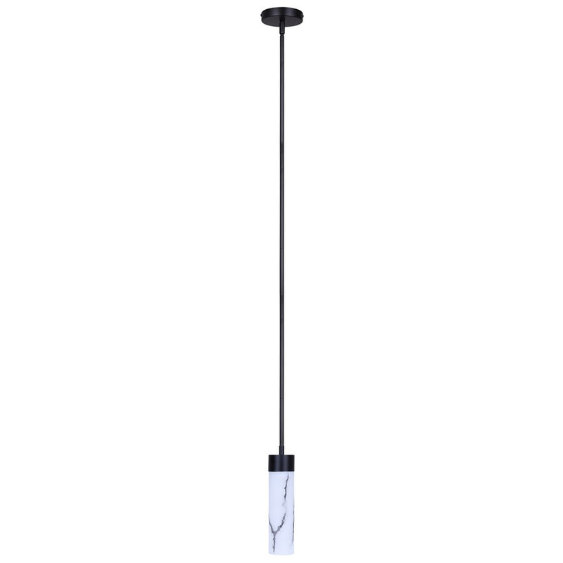 Canarm Kristella 1 Light 4.75" Pendant, Black