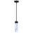 Canarm Kristella 1 Light 4.75" Pendant, Black